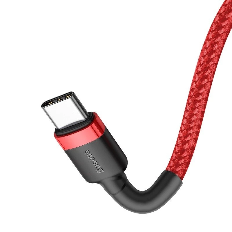 Baseus Cafule USB-C na USB-C Kabel 60W 1m Czerwony