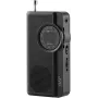 JVC RA-E311B Przenośne Radio AM/FM z Anteną Teleskopową i Uchwytem, Czarny