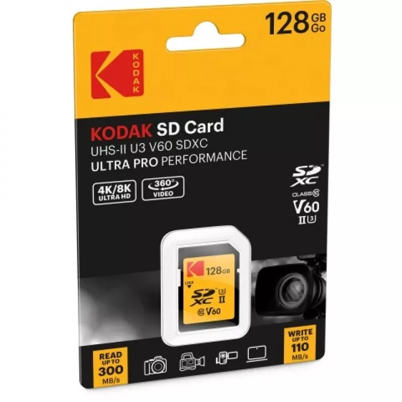 Karta pamięci Kodak SDXC 128GB UHS-II U3 V60 Ultra Pro