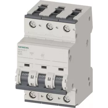 Siemens 5SY4320-7 Wyłącznik nadprądowy 20 A 3-biegunowy C