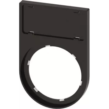 Siemens SIRIUS ACT 3SU1900-0AR10-0AA0 Uchwyt na tabliczkę znamionową płaski zaokrąglony czarny 12,5x27 mm