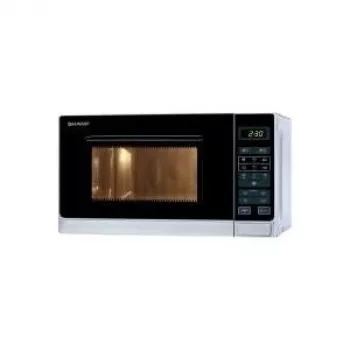 Sharp R-242 INW Kuchenka mikrofalowa Solo 20L 800W Srebrny