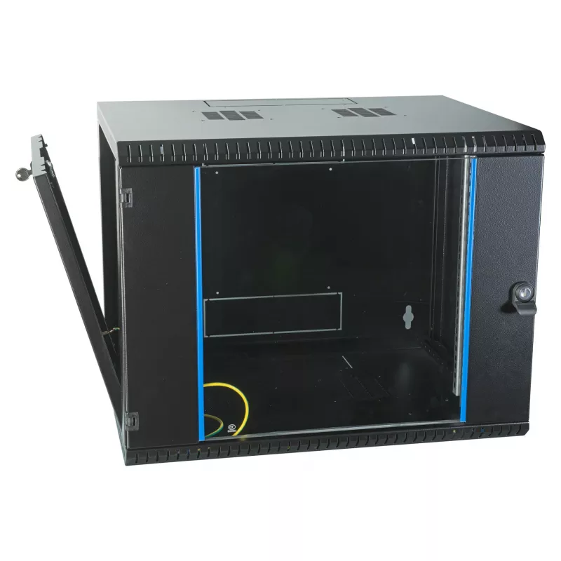 EFB-ELEKTRONIK 19 inch Szafa ścienna 9U, stała, jednoczęściowa, RAL 9005, głębokość 450 mm (691709VTS.45)