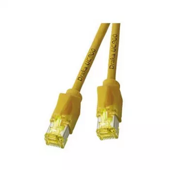 EFB-Elektronik RJ45 Patch Cable Cat.6A S/FTP LSZH Draka UC900 TM31 Yellow 20m
