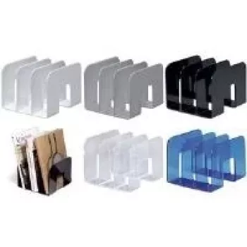 Durable Uchwyt na broszury TREND 2, DIN A5, poziomo, szary, polistyren, 1 kieszeń, stojący, 215x165x35 mm