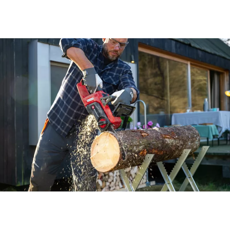 Einhell GE-LC 18/25 Li BL-Solo Akumulatorowa Piła Łańcuchowa, Silnik Bezszczotkowy, Prowadnica 250 mm, Miękki Uchwyt, Power X-Change (4600070)
