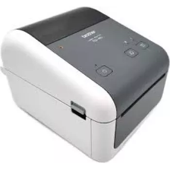 Brother TD-4215D Direct Thermal Label Printer, 203 dpi, 4-inch, USB/Serial, Black/Grey
