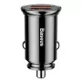 Ładowarka samochodowa Baseus Circular 2xUSB QC3.0 5A 30W (czarna)