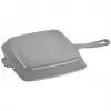 ZWILLING Staub Żeliwna Kwadratowa Patelnia Grill 26 cm Grafitowy Szary