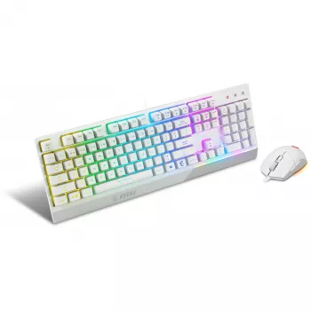 MSI Vigor GK30 Combo White Gaming Keyboard and Mouse Set (DE Layout)