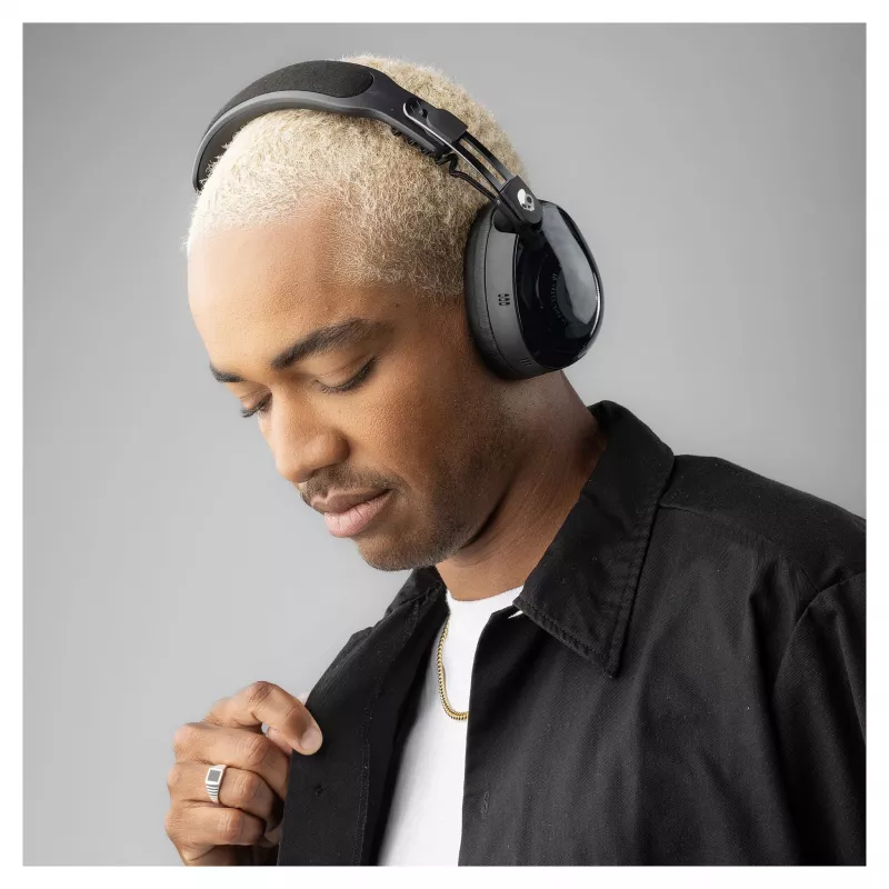 Skullcandy Aviator 900 ANC TWS Bezprzewodowe Słuchawki Nauszne z Aktywną Redukcją Szumów, Czarny