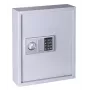 OLYMPIA GOsafe 50B Sejf na klucze z elektronicznym zamkiem szyfrowym, 50 haczyków, szary, do montażu ściennego, stal lita