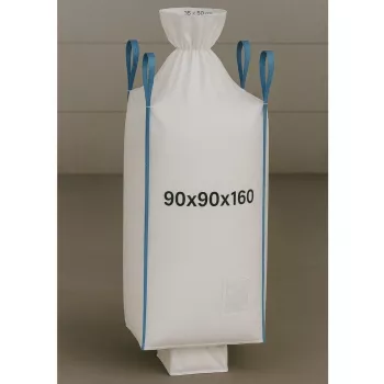 EXTRALINK Big Bag U+2 90x90x160cm 1000kg z rękawem wysypowym