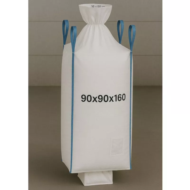 EXTRALINK Big Bag U+2 90x90x160cm 1000kg z rękawem wysypowym
