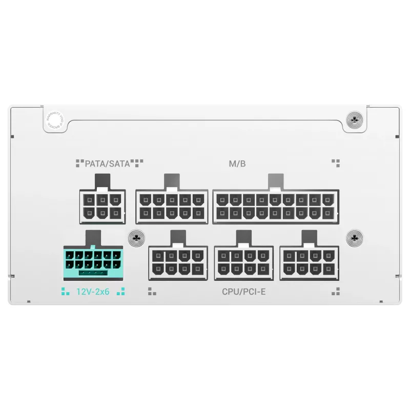 DeepCool PS750G WH 750W ATX 3.1 Full Modular 80 Plus Gold Power Supply White