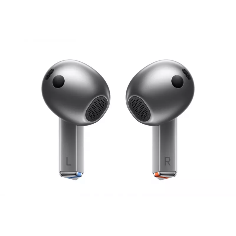 Samsung Galaxy Buds3 True Wireless Stereo (TWS) Słuchawki douszne z aktywną redukcją szumów, Bluetooth 5.4, IP57, Srebrny