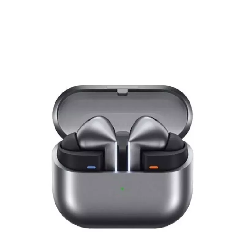 Samsung Galaxy Buds3 True Wireless Stereo (TWS) Słuchawki douszne z aktywną redukcją szumów, Bluetooth 5.4, IP57, Srebrny