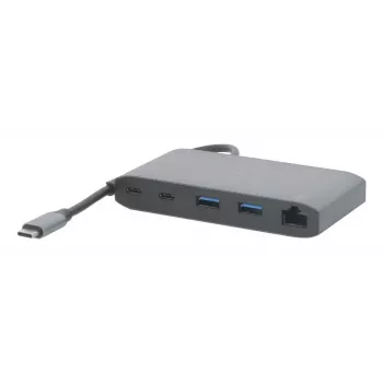 Mobilis USB-C Docking Station 8-in-1 100W PD HDMI 4K VGA Space Gray