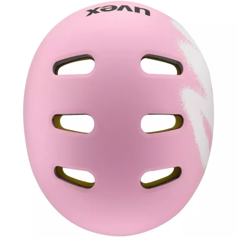 Kask rowerowy dla dzieci UVEX Kid 4 Style MIPS - Spray Strawberry Matt (51-55 cm)