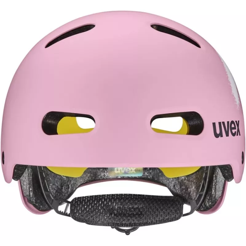 Kask rowerowy dla dzieci UVEX Kid 4 Style MIPS - Spray Strawberry Matt (51-55 cm)