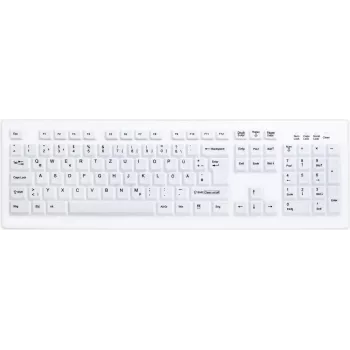 Active Key AK-C8100F Pełnowymiarowa przewodowa klawiatura USB QWERTZ układ szwajcarski Biała