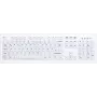 Active Key AK-C8100F Pełnowymiarowa przewodowa klawiatura USB QWERTZ układ szwajcarski Biała