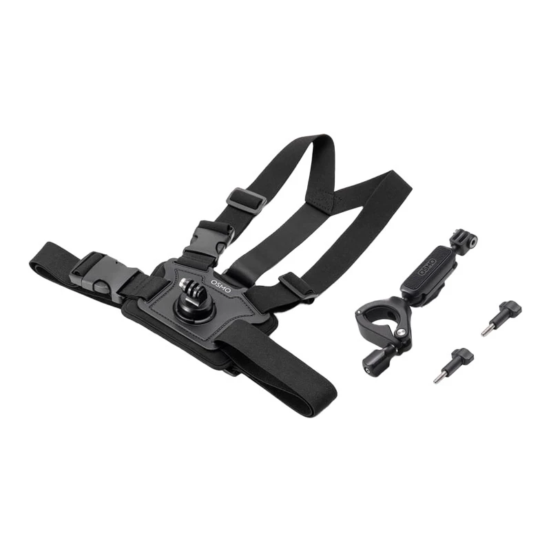 Zestaw akcesoriów rowerowych DJI Osmo Action – uchwyt na kierownicę i na klatkę piersiową do Osmo Action 3, Action 2, Osmo Action
