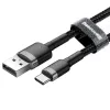 Baseus Cafule USB-A do USB-C Kabel 0.5m Szary+Czarny