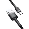 Baseus Cafule USB-A do USB-C Kabel 0.5m Szary+Czarny