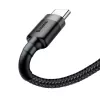 Baseus Cafule USB-A do USB-C Kabel 0.5m Szary+Czarny