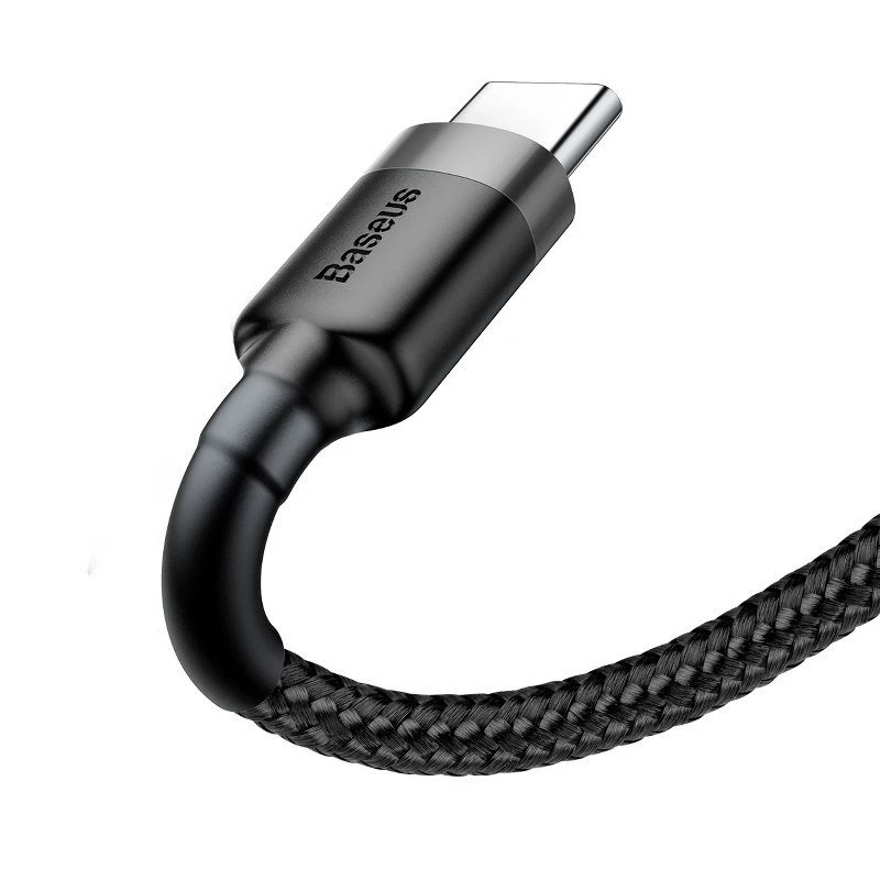 Baseus Cafule USB-A do USB-C Kabel 0.5m Szary+Czarny