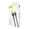 Baseus Cafule USB-A do USB-C Kabel 0.5m Szary+Czarny