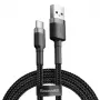 Baseus Cafule USB-A do USB-C Kabel 0.5m Szary+Czarny