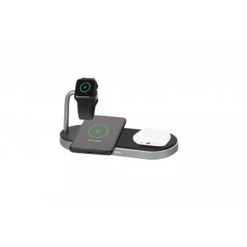 Verbatim 3-in-1 Wireless Charging Station z zasilaczem sieciowym - Czarny