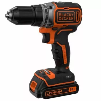 Black & Decker BL186KB-QW 18V Akumulatorowa Wiertarko-wkrętarka udarowa bezszczotkowa 1650 RPM (2x baterie 1.5Ah, ładowarka, walizka)