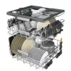 Whirlpool W7IHT40T Zmywarka do zabudowy, 14 kompletów, Klasa energetyczna C, 40 dB, NaturalDry