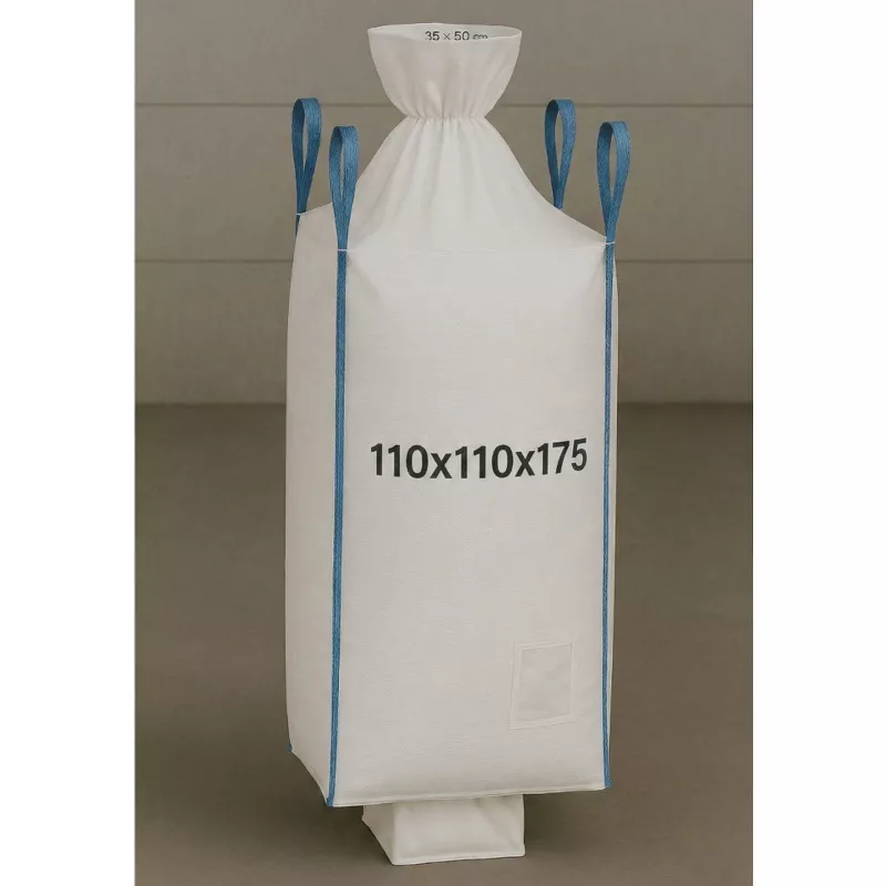 EXTRALINK Big Bag U+2 110x110x175cm 1300kg z Rękawem Wysypowym