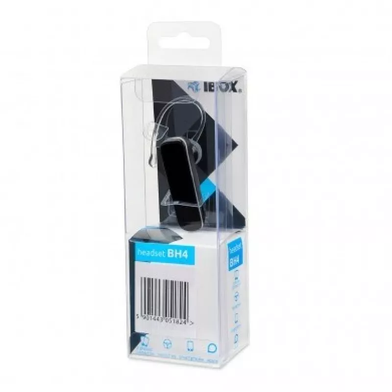 iBox BH4 Słuchawka Bluetooth Bezprzewodowa Zaczepiana na Ucho Czarna