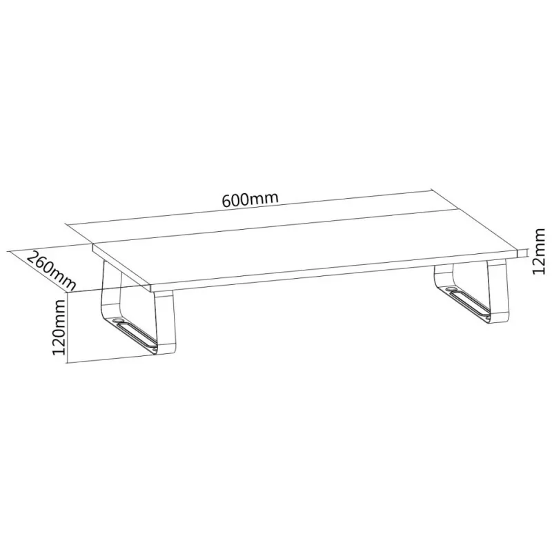 TECHLY ICA-MS 600TY Uchwyt na jeden monitor do biurka - Czarny, 17 inch-32 inch, VESA 75x75/100x100, nośność 9 kg