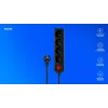 SAVIO LZ-14 Listwa zasilająca 4 gniazda z 2 portami USB, kabel 1,5 m, biała