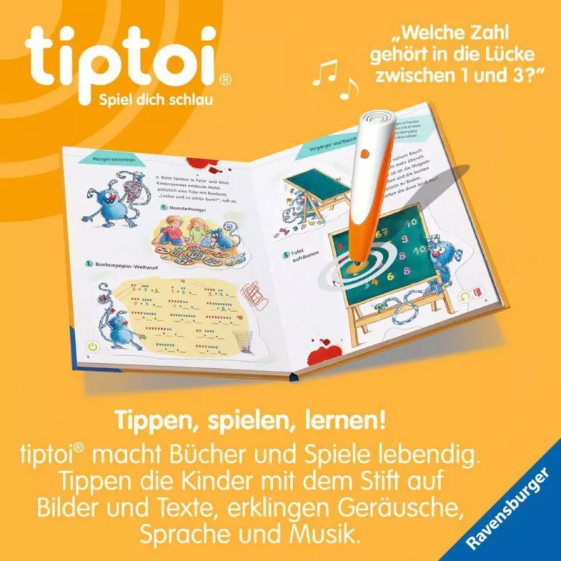 RAVENSBURGER tiptoi Lern mit mir! Mathe 1. Klasse Interaktywna Książka Edukacyjna