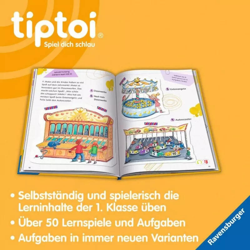 RAVENSBURGER tiptoi Lern mit mir! Mathe 1. Klasse Interaktywna Książka Edukacyjna