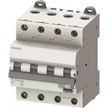 Siemens SENTRON 5SU1346-6FP16 RCBO 4P B16 6kA Type A 30mA 4TE