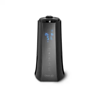Clean Air Optima CA-603 Nawilżacz ultradźwiękowy z jonizatorem, 5,5L, zimna i ciepła mgiełka, do 60 m², panel dotykowy, pilot, aplikacja Wi-Fi