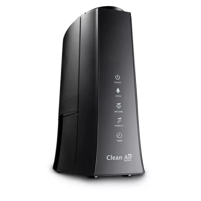 Clean Air Optima CA-603 Nawilżacz ultradźwiękowy z jonizatorem, 5,5L, zimna i ciepła mgiełka, do 60 m², panel dotykowy, pilot, aplikacja Wi-Fi