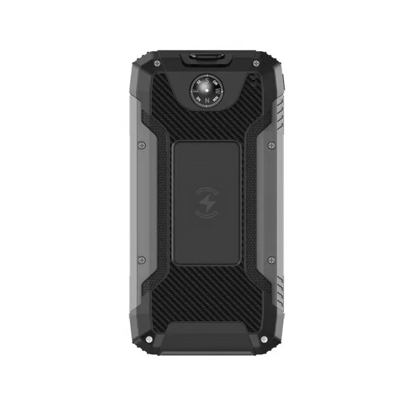 PowerNeed S20000Q 20000mAh Outdoor Solar Power Bank z ładowaniem bezprzewodowym, QC3.0 i PD 20W, czarny