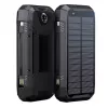 PowerNeed S20000Q 20000mAh Outdoor Solar Power Bank z ładowaniem bezprzewodowym, QC3.0 i PD 20W, czarny