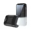 PowerNeed S20000Q 20000mAh Outdoor Solar Power Bank z ładowaniem bezprzewodowym, QC3.0 i PD 20W, czarny