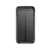 PowerNeed S20000Q 20000mAh Outdoor Solar Power Bank z ładowaniem bezprzewodowym, QC3.0 i PD 20W, czarny