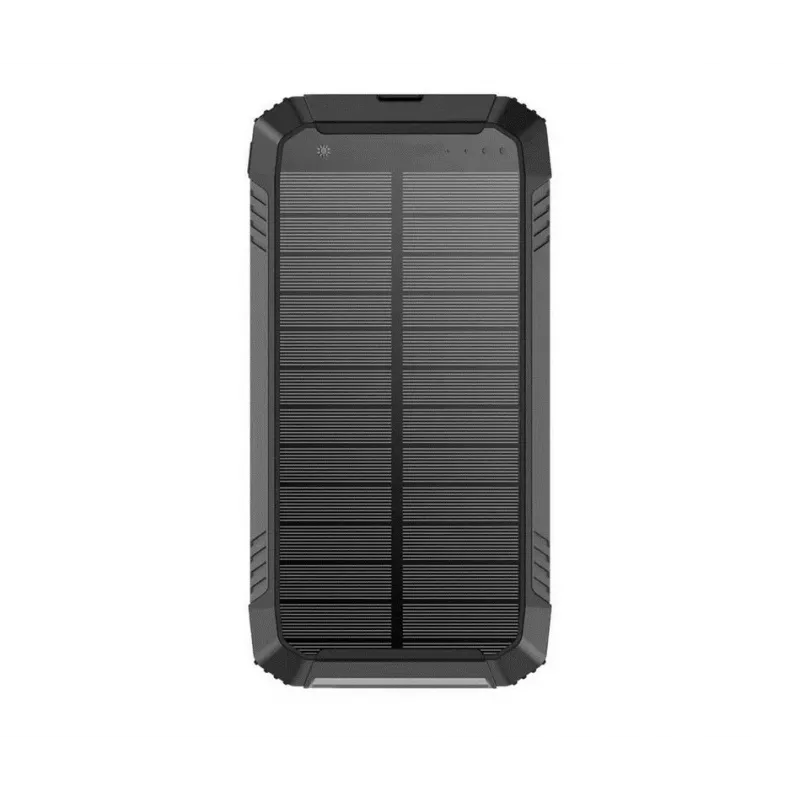 PowerNeed S20000Q 20000mAh Outdoor Solar Power Bank z ładowaniem bezprzewodowym, QC3.0 i PD 20W, czarny